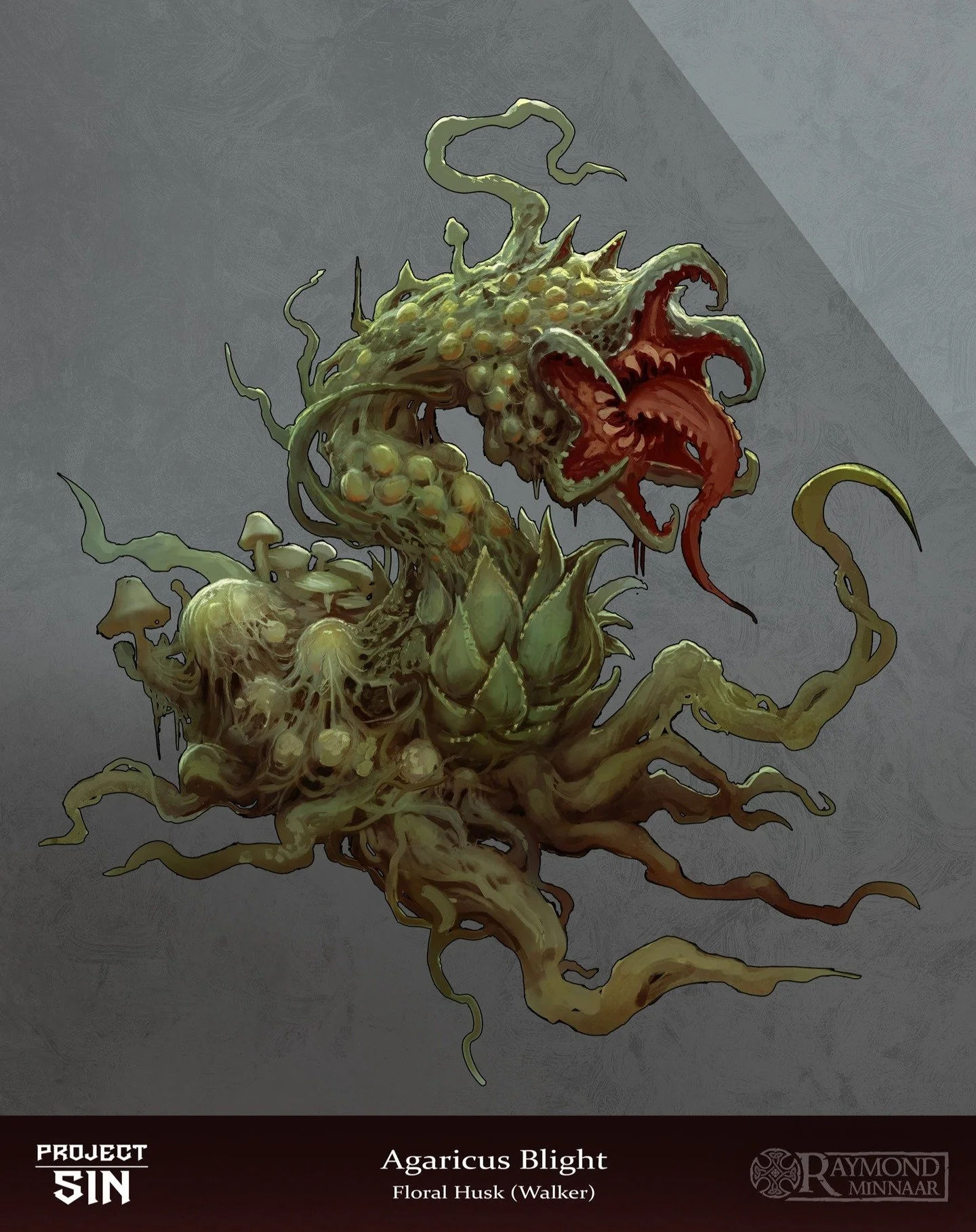 Agaricus Blight - Floral Husks 

a fungal blight that corrupts everything, fauna, flora and any humanoid that comes into contact with it. 

the Blight spreads by fungal spores that are carried by insects, wind, and animals from infected Areas. and th