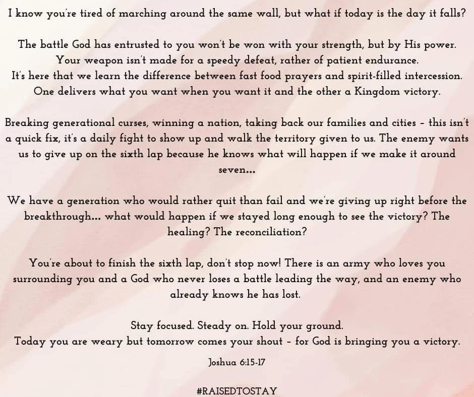 Are you giving up before the breakthrough...