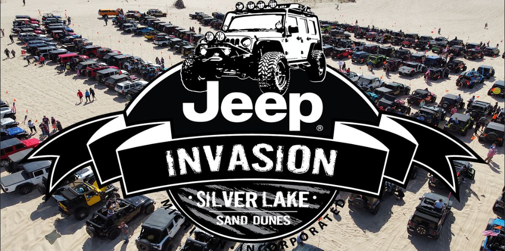Silver Lake Sand Dunes Jeep Invasion