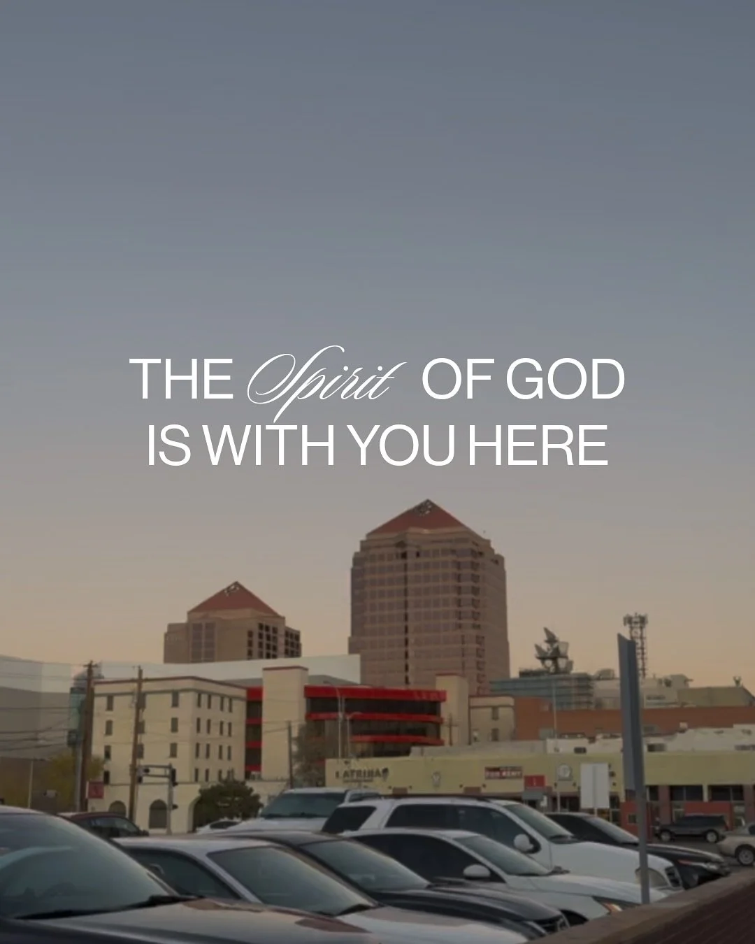 Pastor David reminded us Sunday that when Jesus said it was better for Him to go, part of what He meant was that the Holy Spirit could now be with us always.

Wherever life finds you, He&rsquo;s with you here.

Comforting. Guiding. Working in you. 🤍