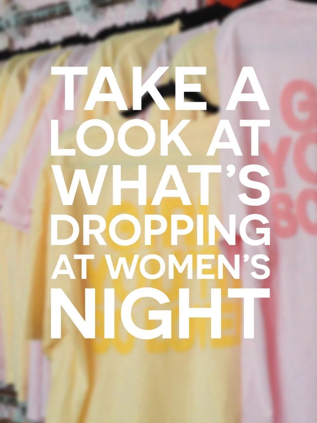 Who&rsquo;s ready to get some Women&rsquo;s Night Merch tomorrow night!? 🌟

See you ladies tomorrow @7PM, there&rsquo;s still time to register! 👀