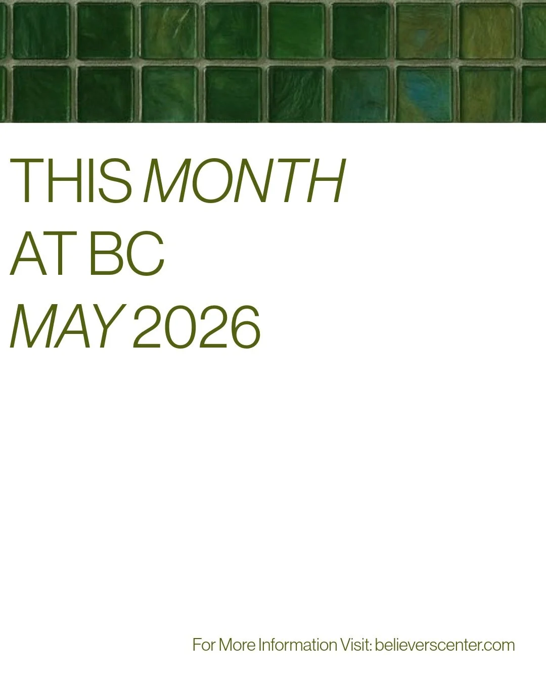 Here&rsquo;s what&rsquo;s happening in May at BC 🌱