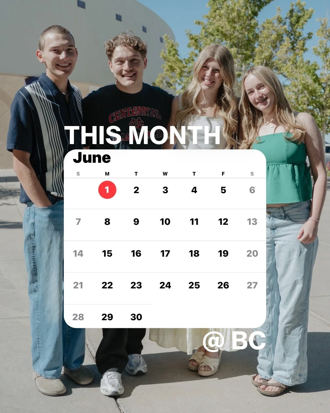JUNE is here, and we&rsquo;ve got so much happening at BC! 🤍

From special services and small groups to exciting NEXT GEN events, this month is full of special ways to connect and spend time together 🫶

Save these events to your calendar, send this