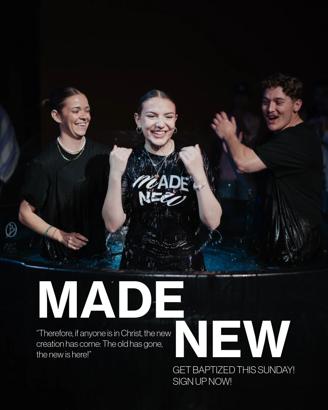 FIRST SUNDAY means BAPTISMS are happening! 🙌

Ready to take your next step and be baptized? This Sunday is your opportunity to publicly declare your faith and celebrate all that God is doing in your life 🤍

Comment &ldquo;Baptism&rdquo; to be sent 