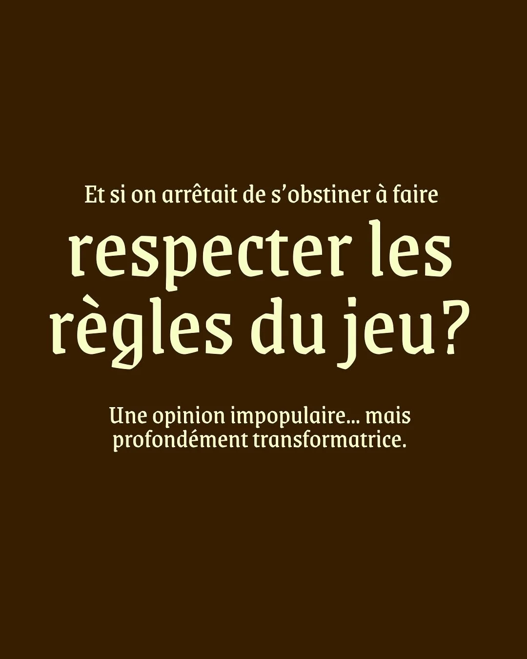 Derri&egrave;re un enfant qui &laquo; triche &raquo; au jeu, il n&rsquo;y a pas un futur d&eacute;linquant&hellip; mais un petit humain qui cherche &agrave; reprendre du pouvoir.

Le d&eacute;fi, c&rsquo;est que dans ces moments-l&agrave;, nos propre