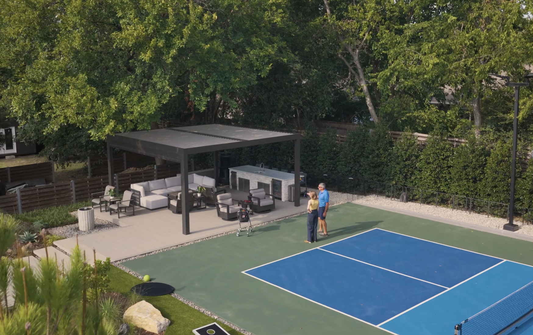 a Pergola, a PickleBall Court &amp; the Reason We Do This