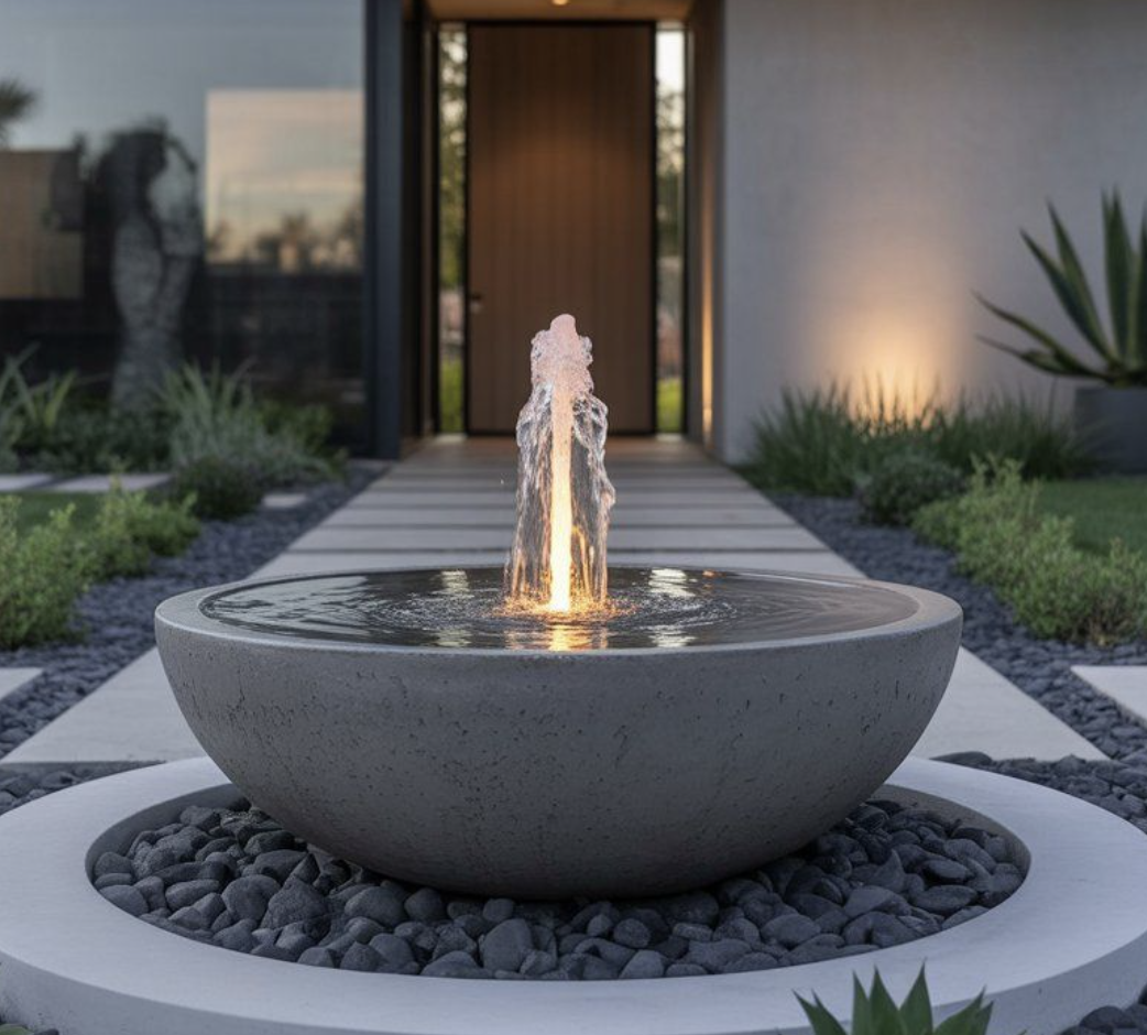 outdoor water feature