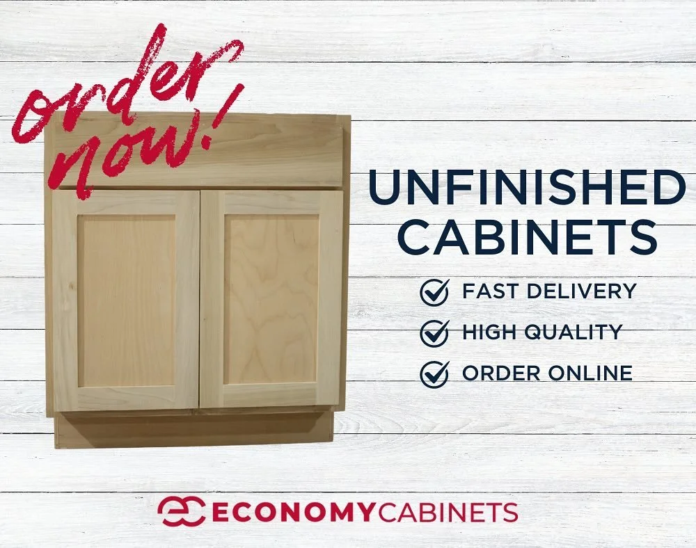 Introducing Economy Cabinets: Your go-to for fast, easy, and affordable cabinet solutions!

Say goodbye to long waits and complicated setups. Our cabinets ship direct to you in just 3-5 business days, with no assembly required and ready for you to pa