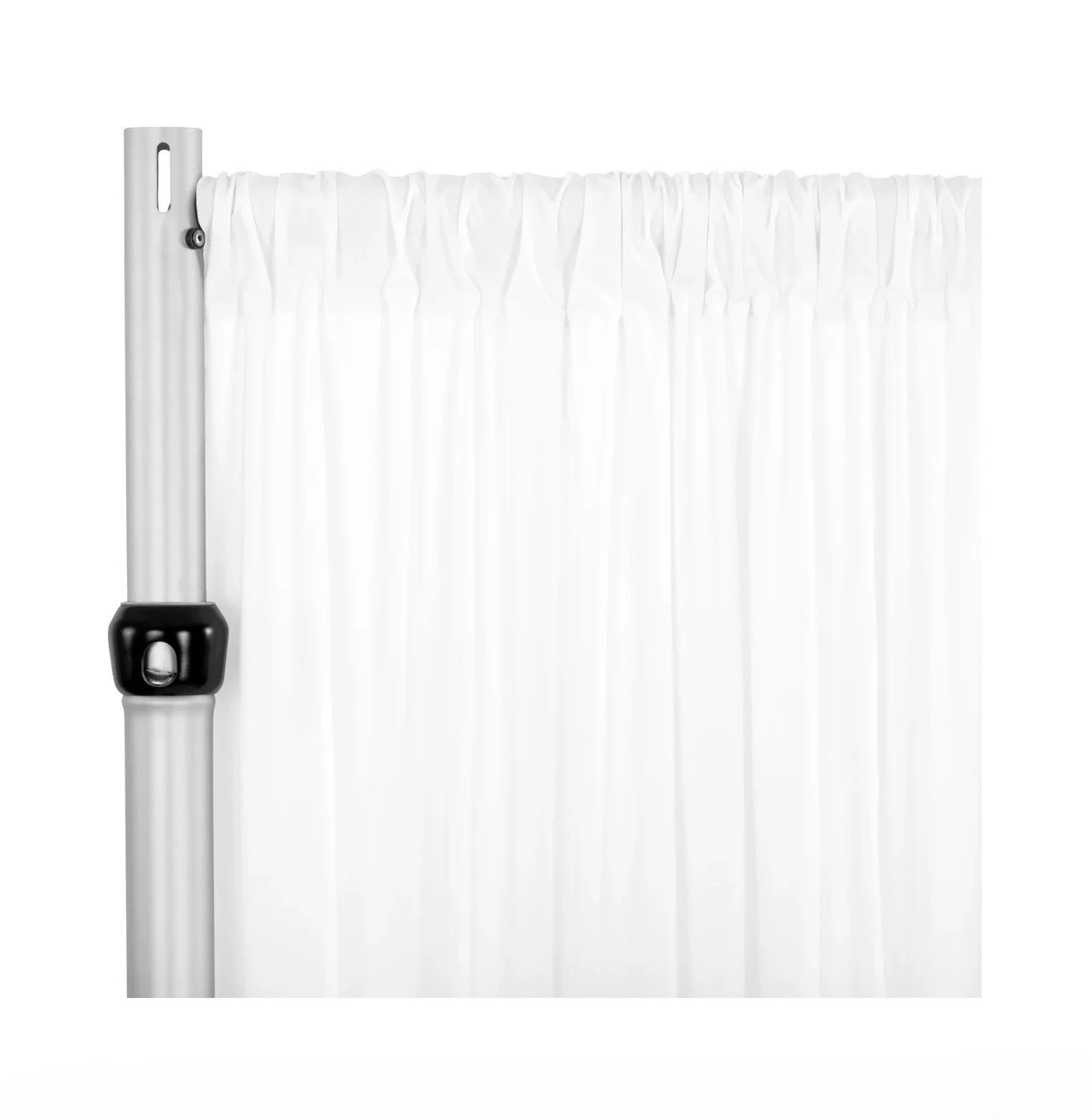 White drape curtain