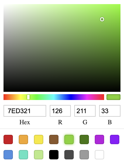 Change colors