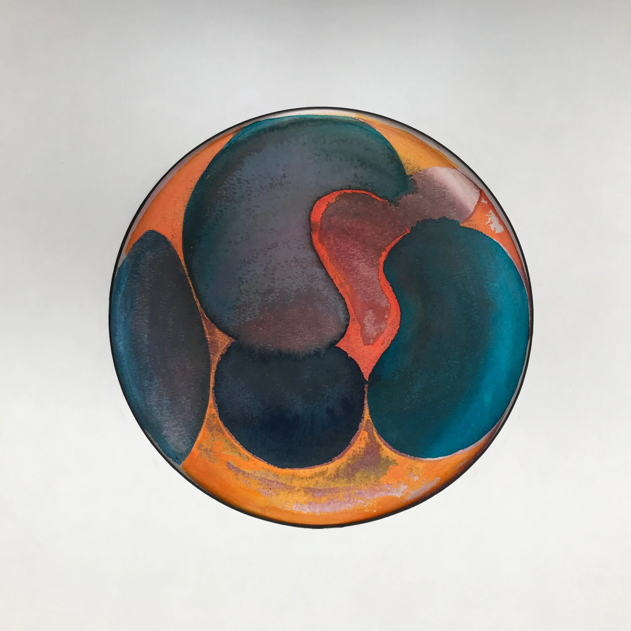 Luminous Painted World shown unframed against a pale cream ground