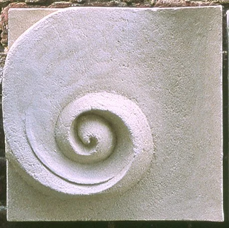Close view of the textured Moonphase 3 spiral relief in bright outdoor light.