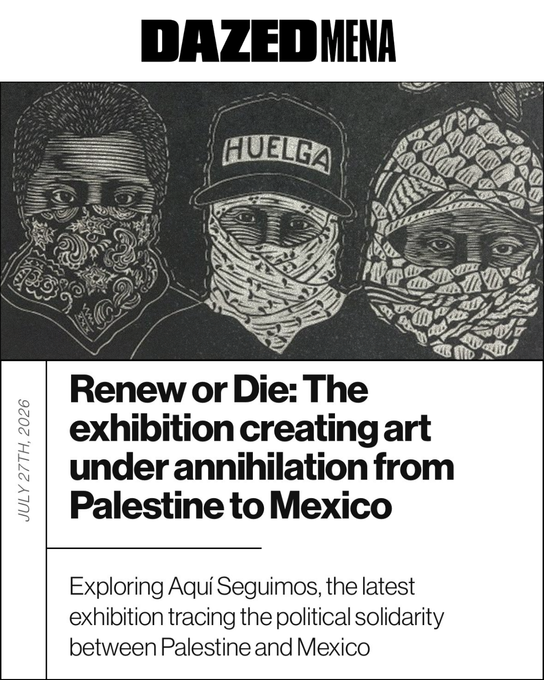 Dazed: MENA Feature Essay
