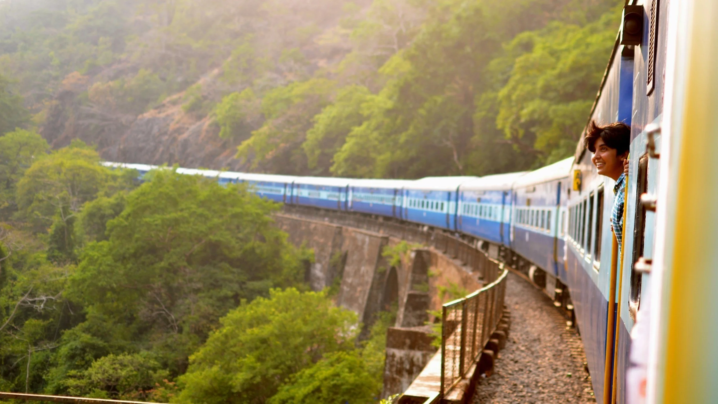  Traveling by train can provide a new perspective.  