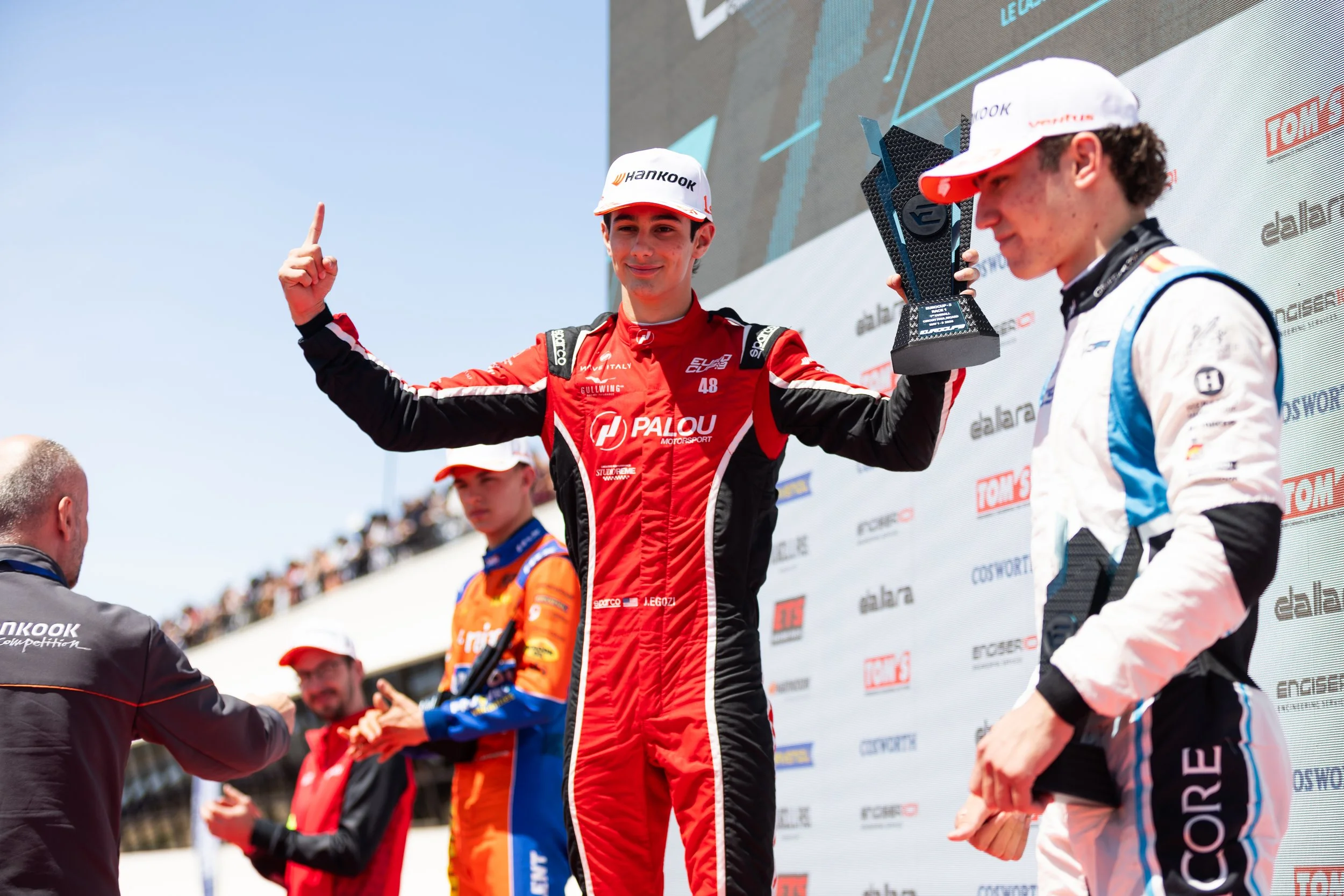 Hat-trick of podiums for James Egozi and championship lead