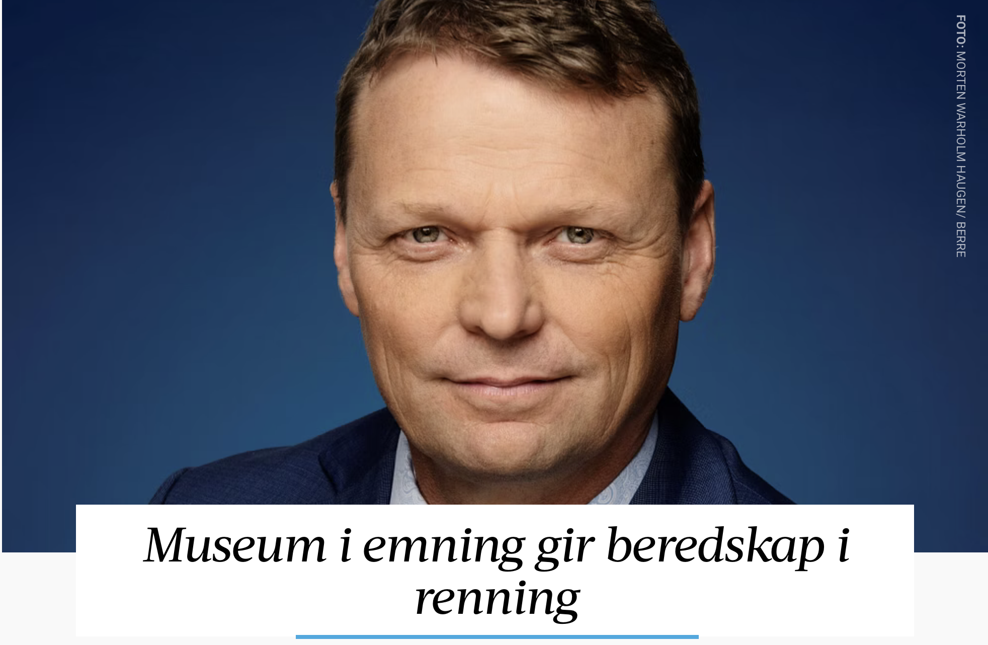 Museum i emning gir beredskap i renning