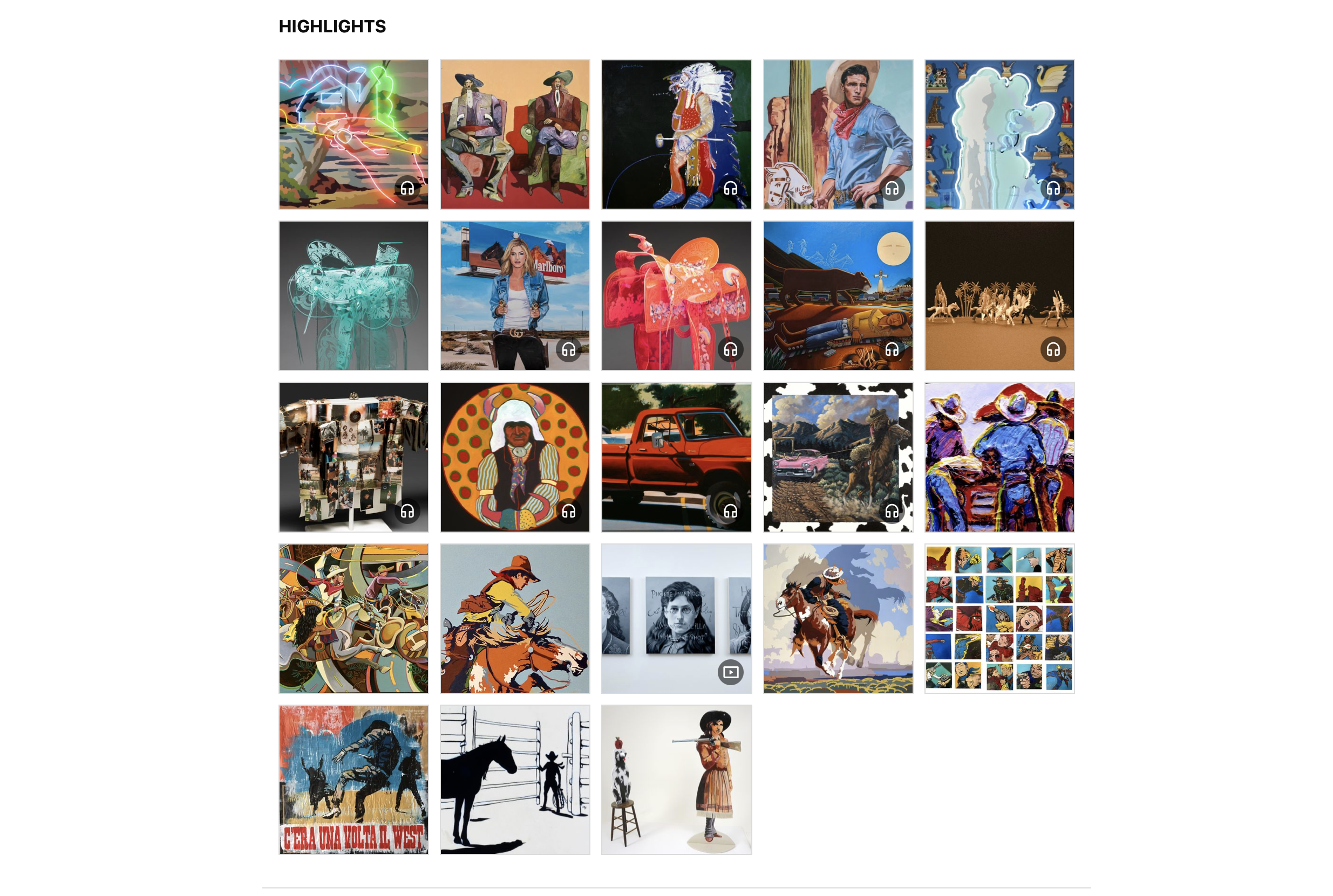 Highlights of the Art exhibited at POP Goes the west Whitney western Art Museum Buffalo Bill Center of the west, Andre VON MORISSE Three Amigos