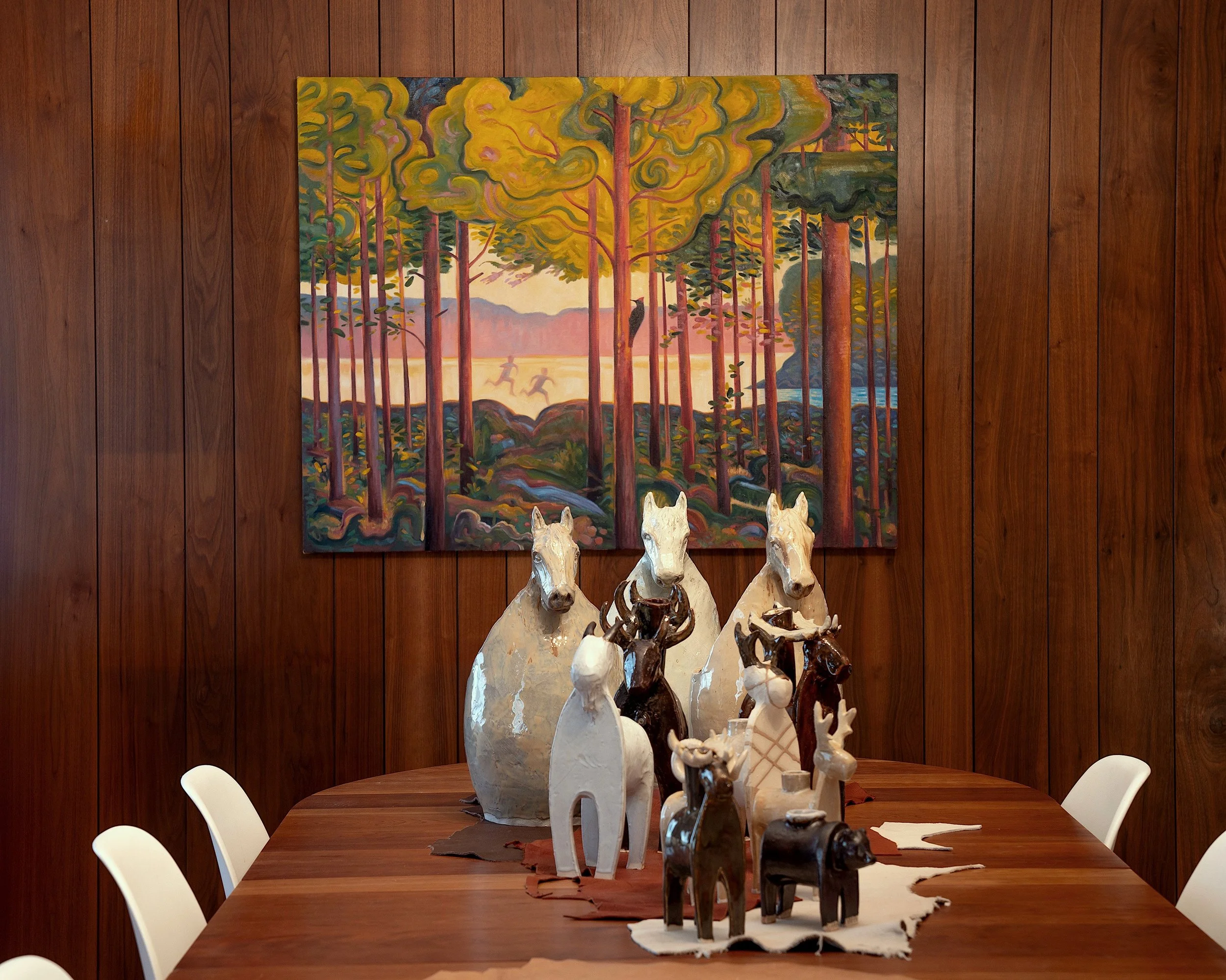 Jesse Fales Ceramics and Andre von Morisse il on canvas Painting.jpeg