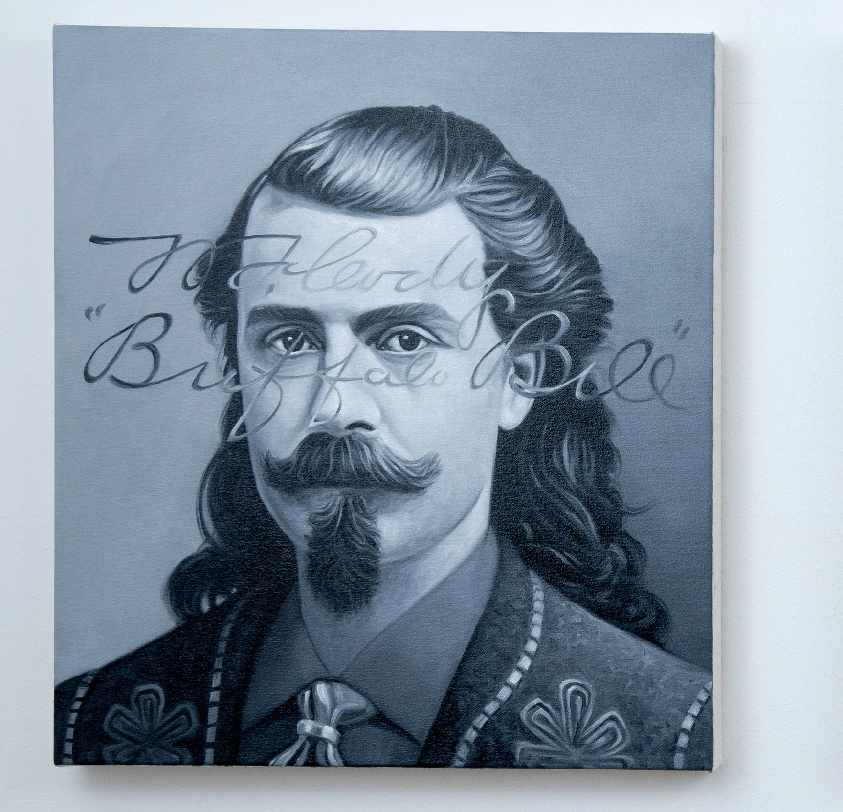 Contemporary oil painting of Buffalo Bill Cody by ANDRE VON MORISSE