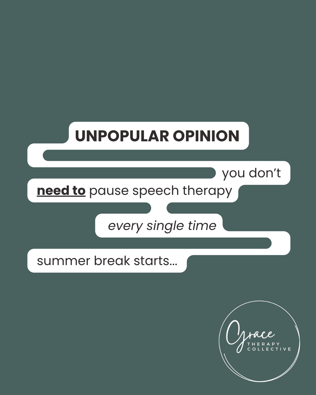 Speech Therapy Support Through the Summer