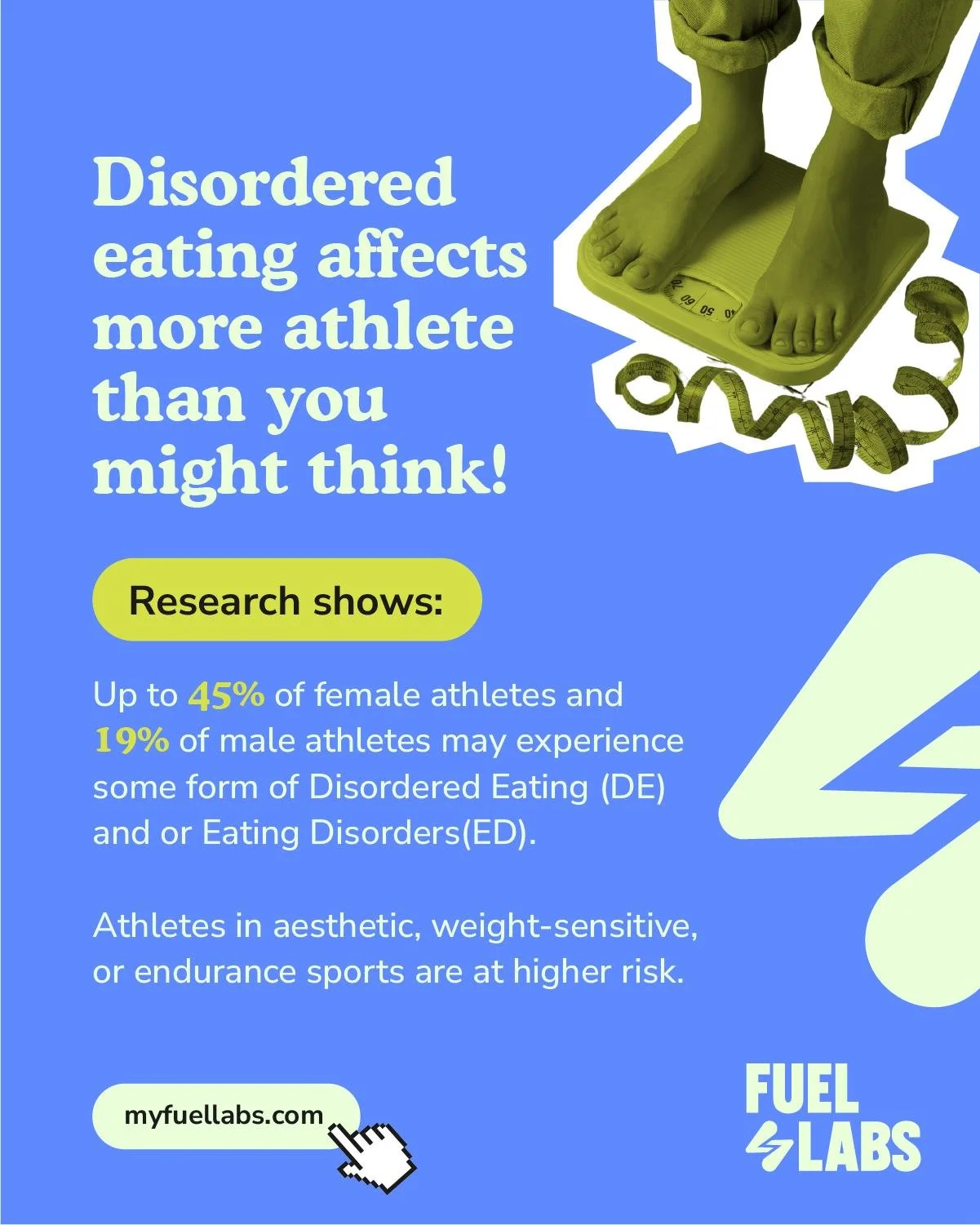Disordered eating is not limited to elite athletes, it can happen at any level. 
⚠️ Early signs can be subtle: 
● Skipping meals or restricting certain foods 
● Obsession with body weight or shape 
● Excessive training despite fatigue or injury 

💡 