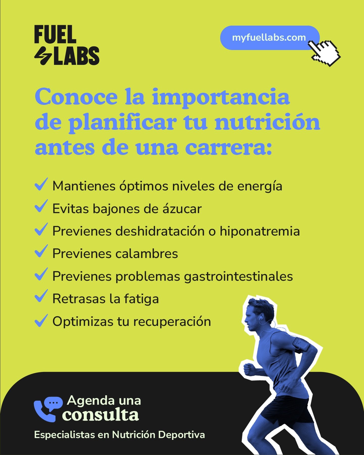 La nutrici&oacute;n y la hidrataci&oacute;n no son opcionales: son la base del rendimiento deportivo.⚡️💧
Planificar y practicar tu estrategia antes de una carrera marca la diferencia: qu&eacute; comes, cu&aacute;ndo lo haces y c&oacute;mo te hidrata