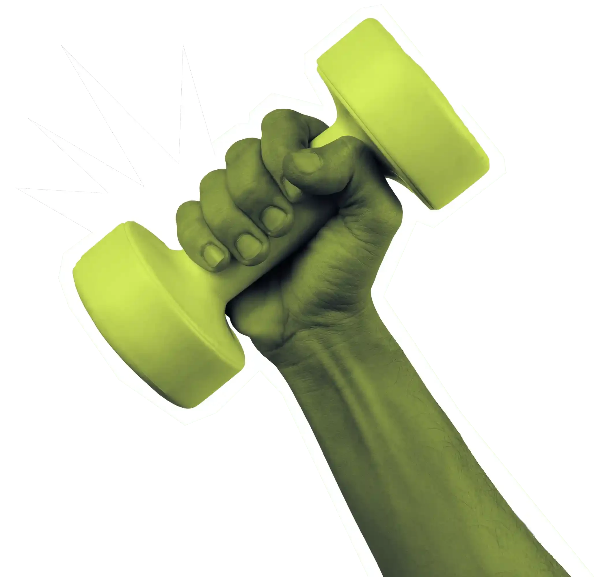 Human hand holding a strength weight.