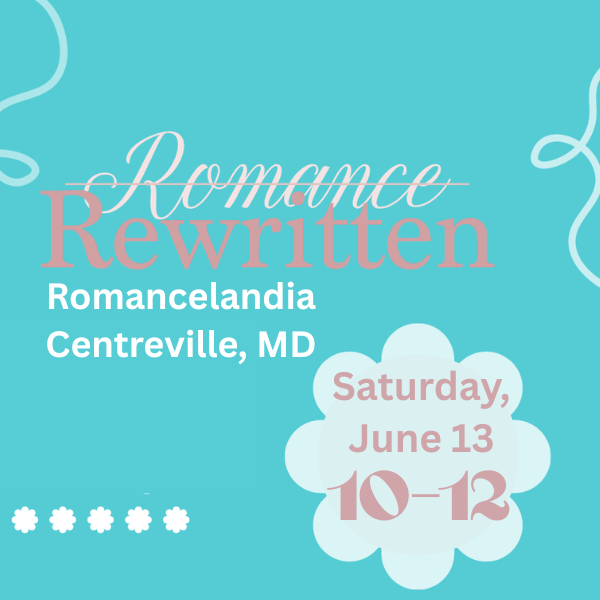 Romance Rewritten with blue background