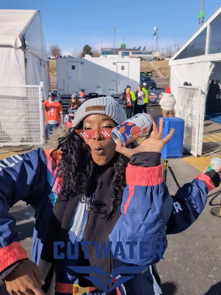 Not the ending we wanted 🧡💙 but one hell of a season. Grateful for these moments with @cutwaterspirits , our tailgate babes keeping it lively, and 360 photobooth team capturing the best vibes. See you next season 🏈👏