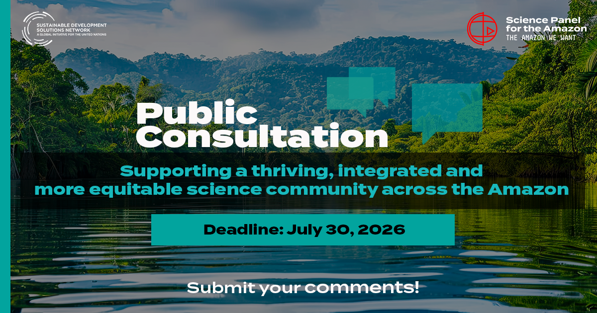 Join the Public Consultation on the White Paper “Supporting a thriving, integrated and more equitable science community across the Amazon”