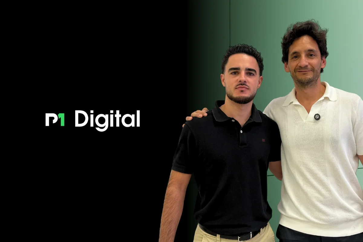 Logo de MP Digital junto a Marco Palacios y Luis Monge Malo en una imagen corporativa sobre reputación en Google
