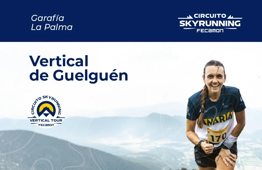 Portada oficial de FECAMON del Vertical de Guelguén 2026 en Garafía, La Palma