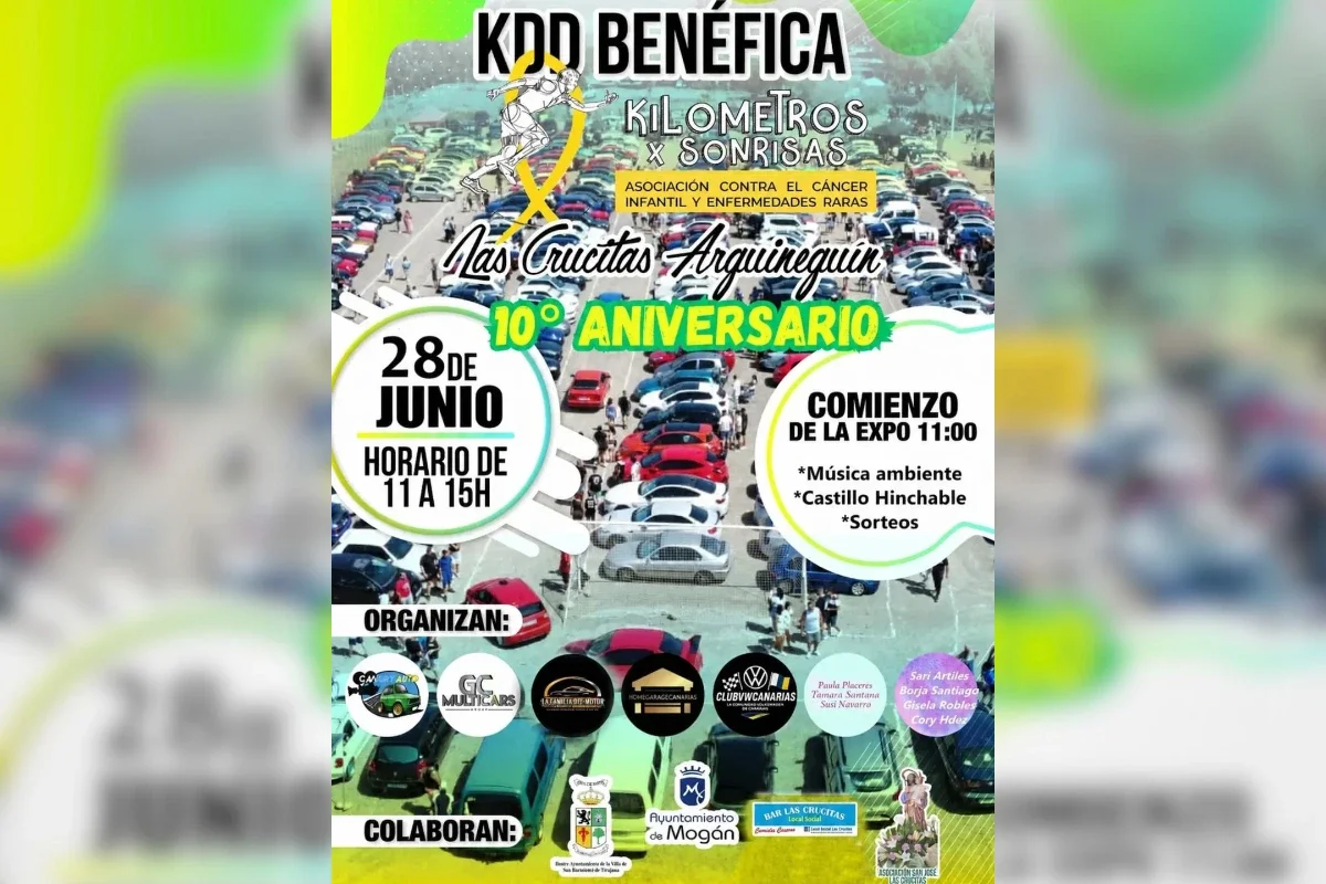 Cartel oficial del 10º aniversario de Las Crucitas Arguineguín 2026