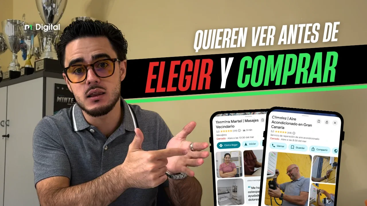 Miniatura del vídeo de MP Digital sobre cómo las fotos atraen clientes en Google Business Profile con Marco Palacios en portada