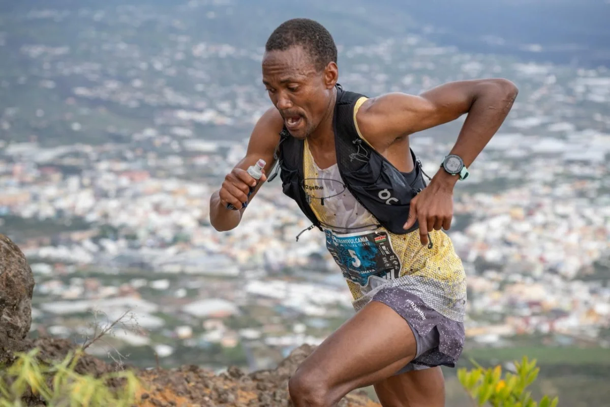 Richard Omaya Atuya, ganador del Kilómetro Vertical de Transvulcania 2026