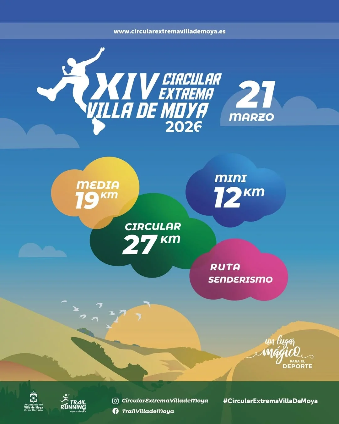 Cartel oficial de la Circular Extrema Villa de Moya 2026