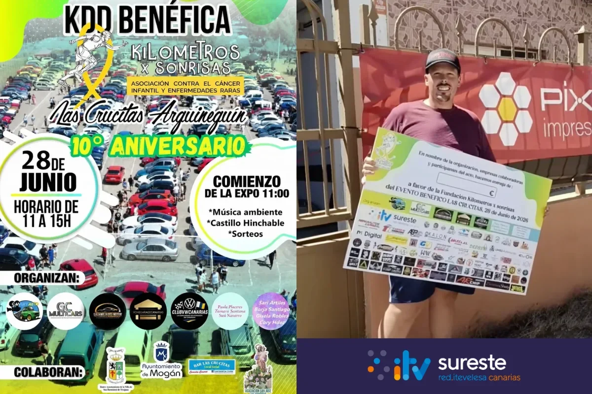 ITV del Sureste participa en la 10ª edición de Las Crucitas Arguineguín con un premio directo para todos los participantes.
