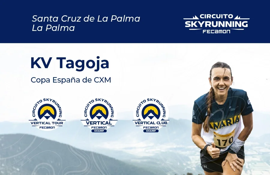 Cartel de Fecamon del KV Tagoja en Santa Cruz de La Palma dentro del circuito Skyrunning 2026