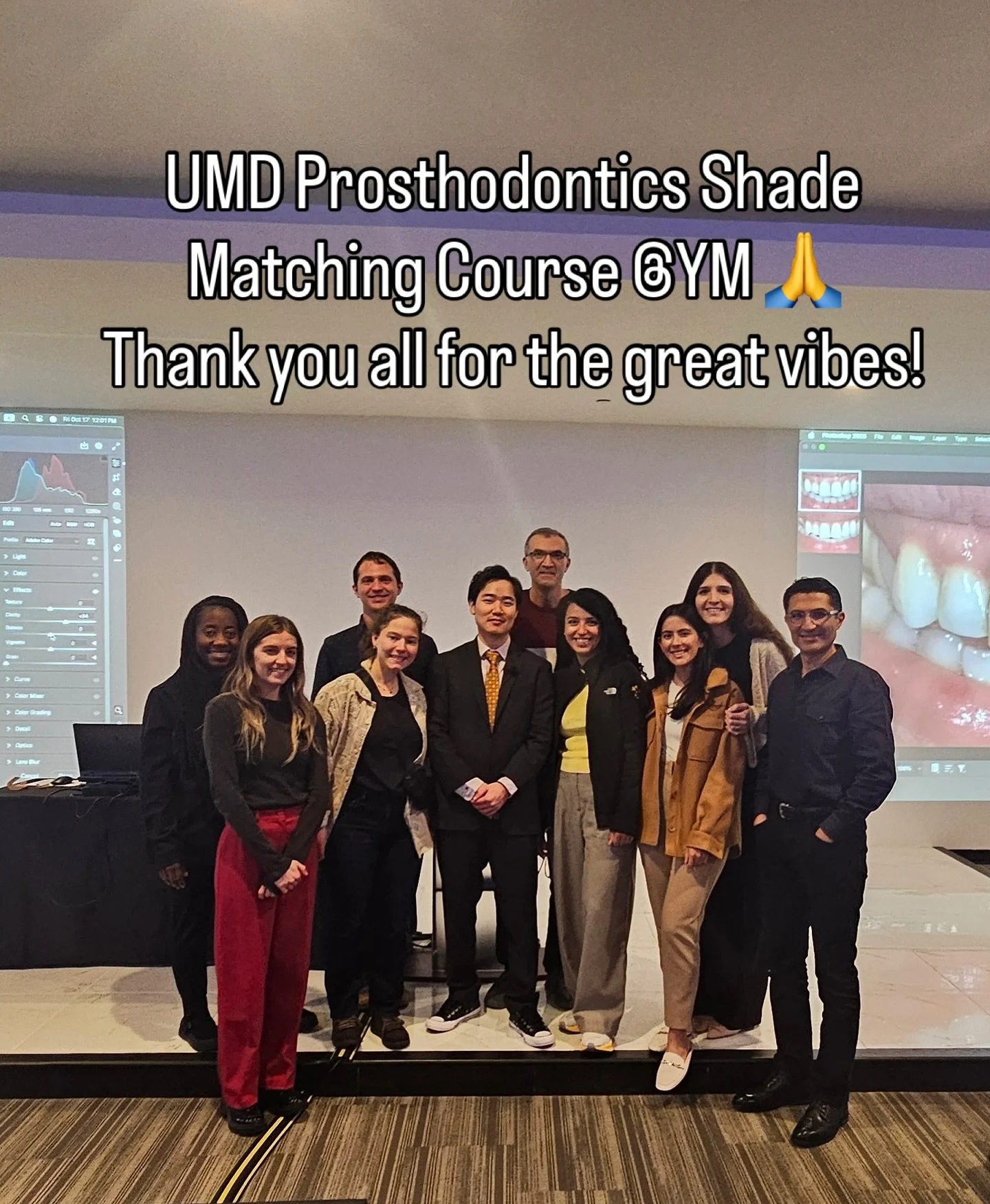Such a great day hosting the Shade Matching Course for UMD Prosthodontics @YM! 
Thank you all for your incredible energy and passion for excellence 🙏✨