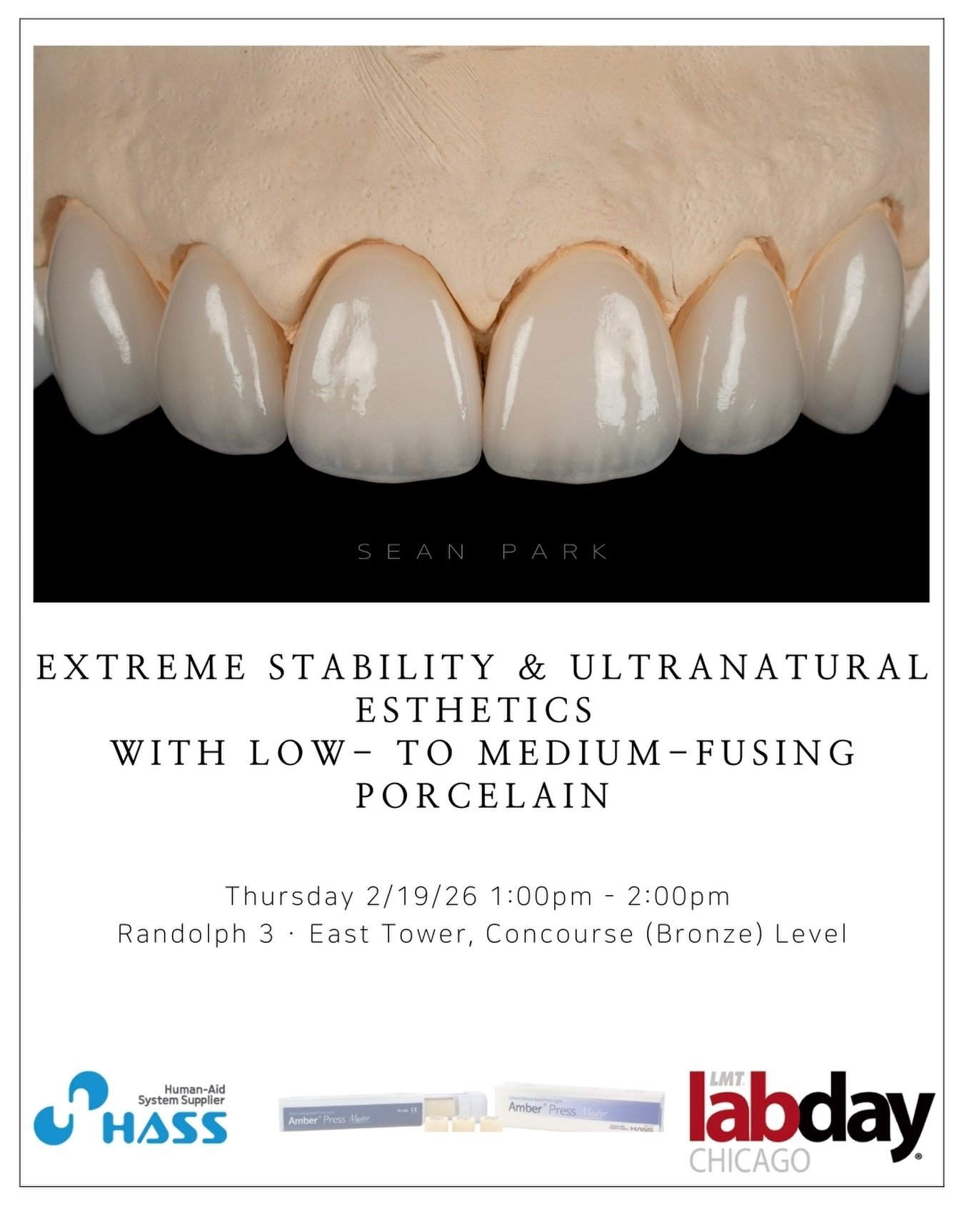 Join me this Thursday at LMT Chicago 2026 with Hass Bio!
I&rsquo;ll be sharing a detailed veneer workflow and material approach.
Registration link is in the bio and description. Looking forward to seeing you there.
#LMTChicago #HassBio #DentalCeramis