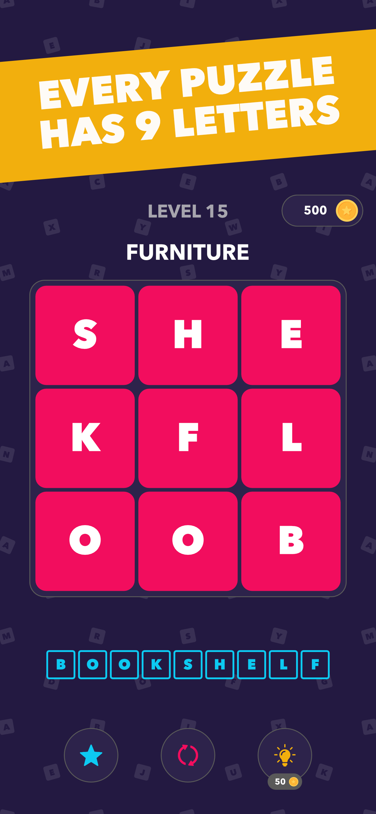 9 Letters by Word Nerd Games