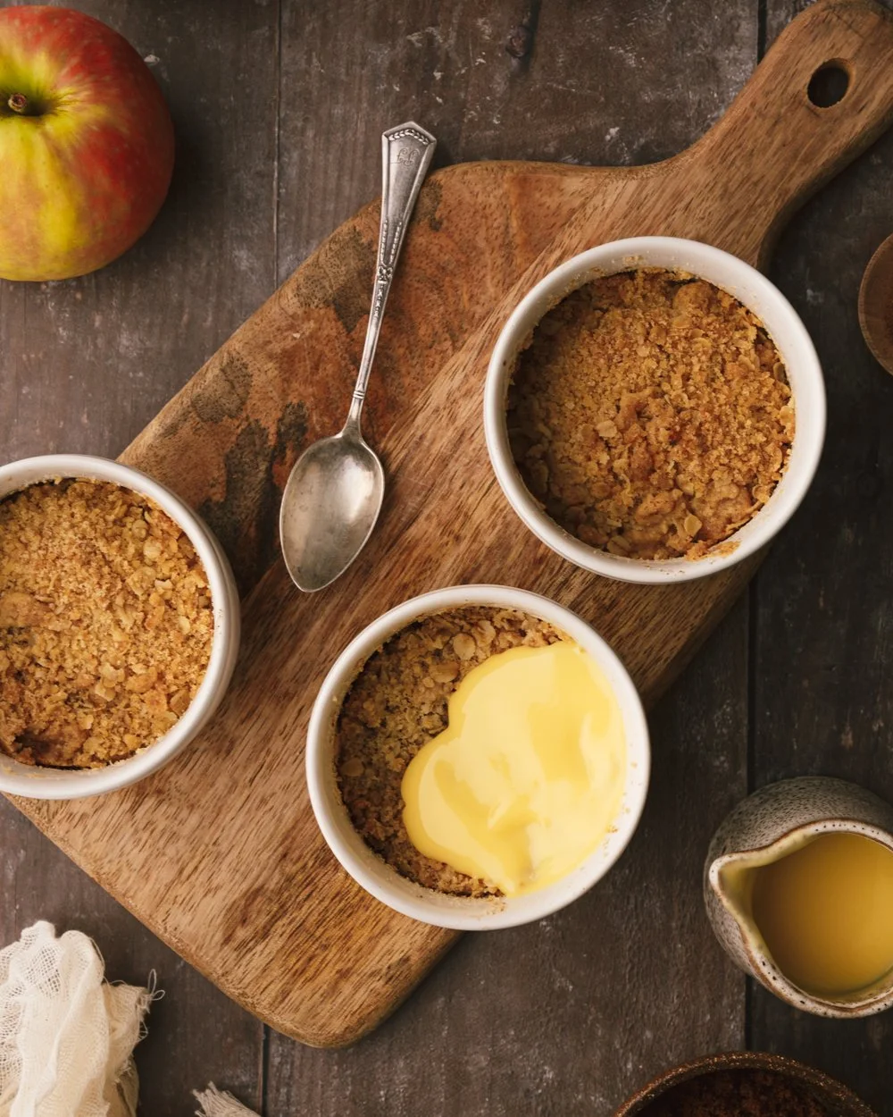 Mini Apple Crumbles