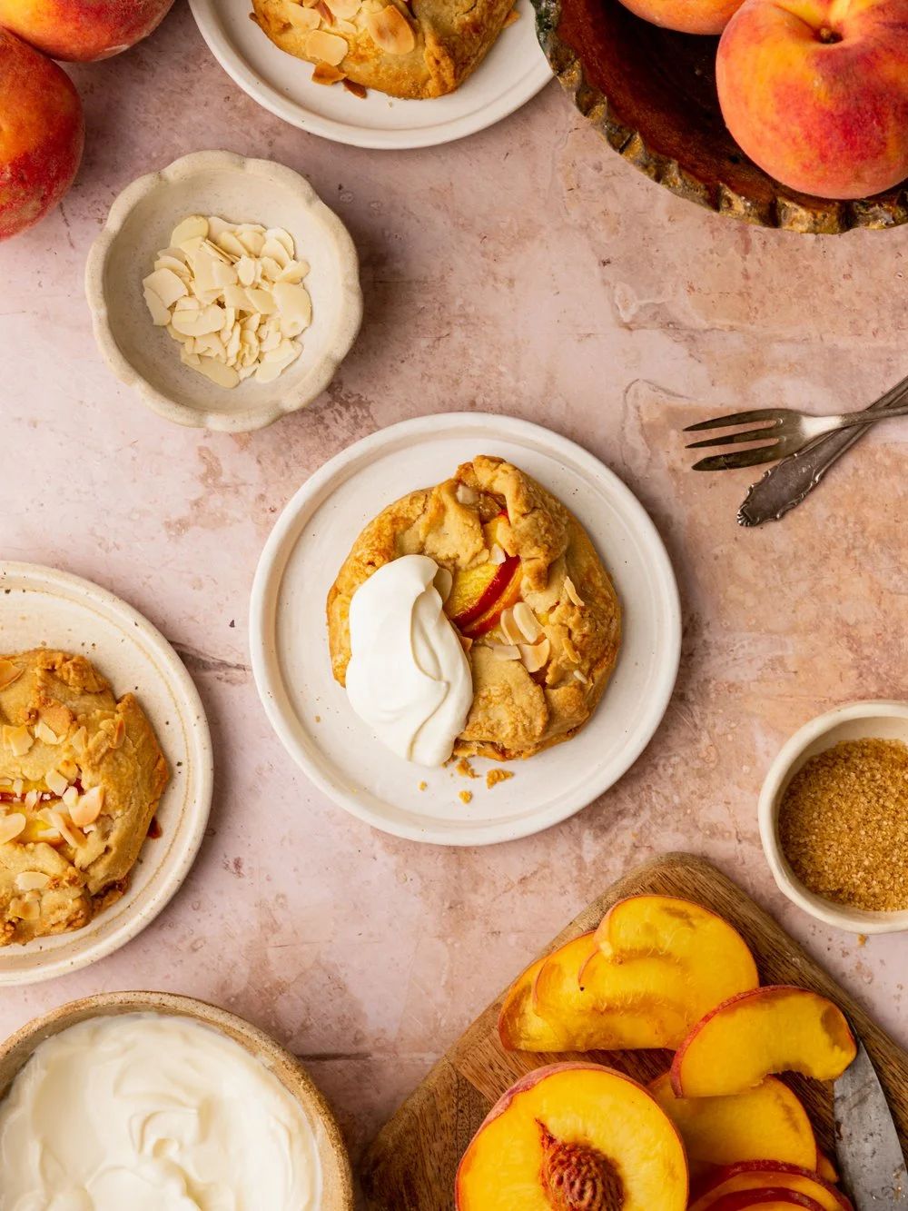 Mini Peach &amp; Almond Galettes