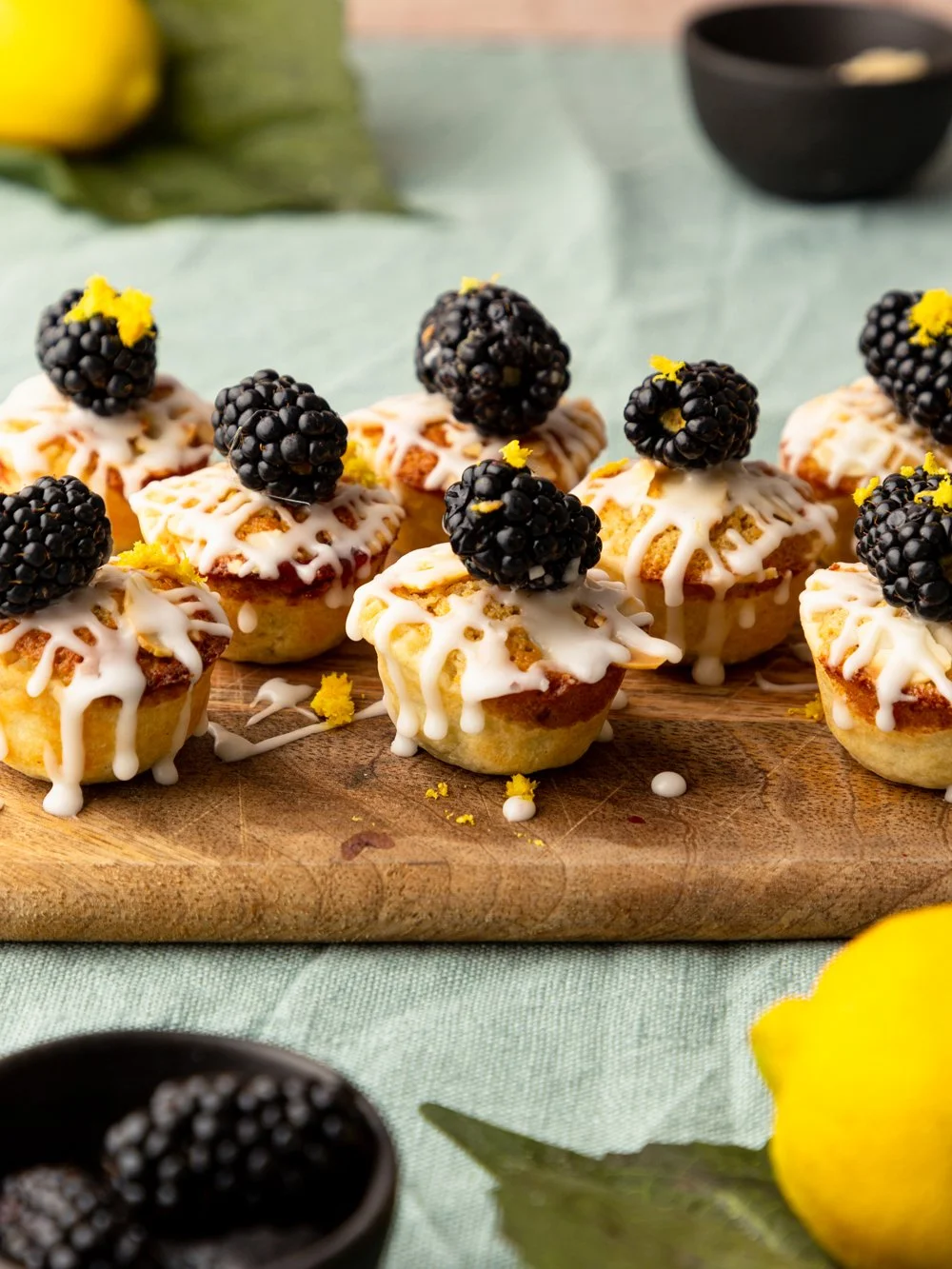 Mini Blackberry Bakewell Tarts