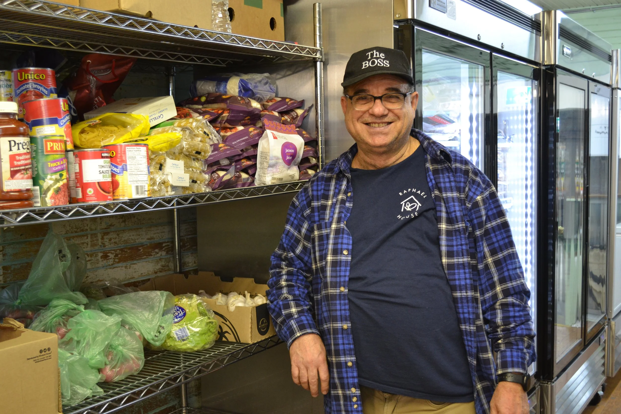 Volunteers at Raphael House community food hub Langley BC