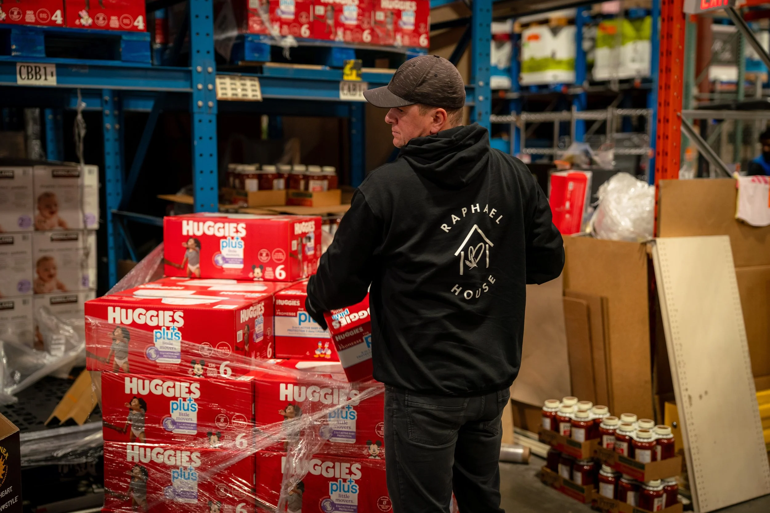 Business partner representatives supporting Raphael House food programs in Langley BC
