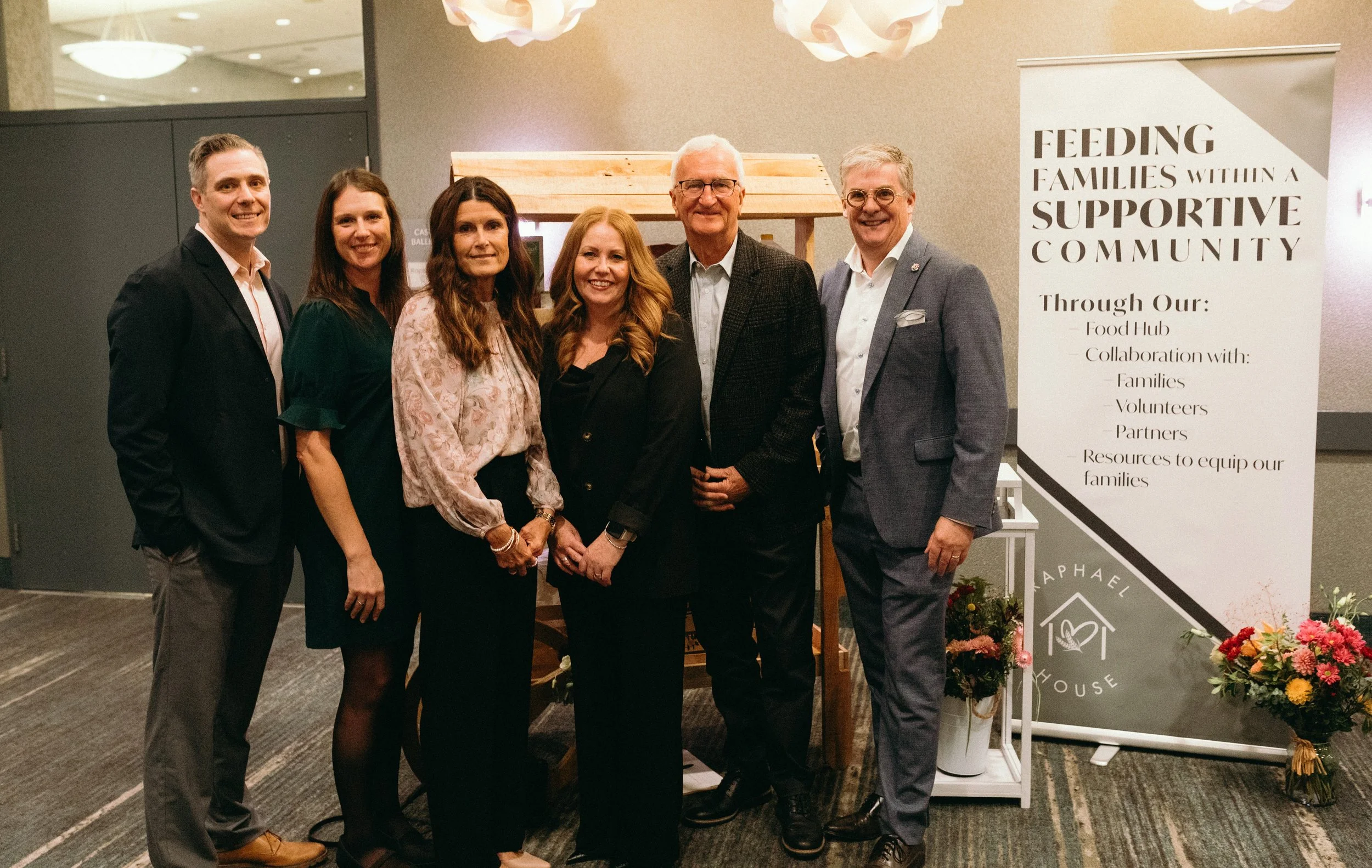 Raphael House board of directors at a community event in Langley BC