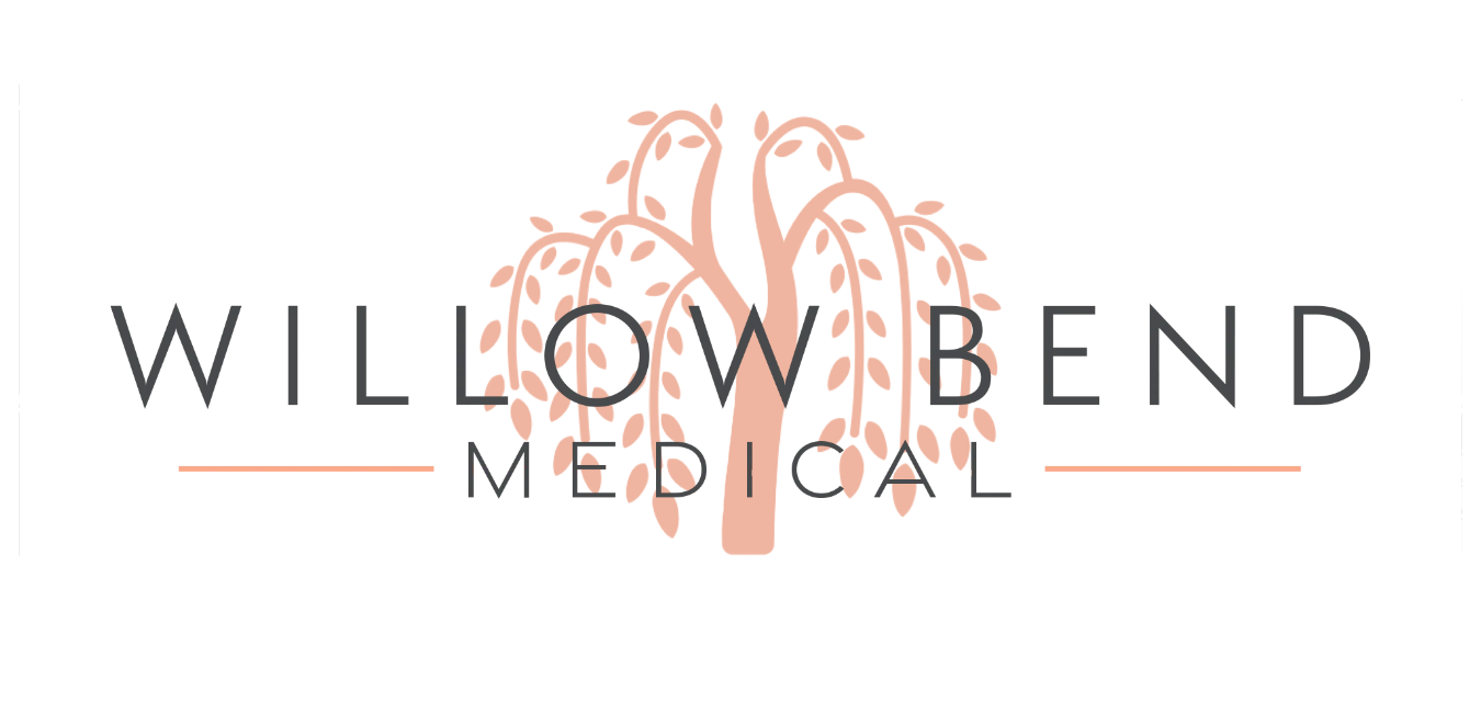 Logo of Willow Bend Medical featuring a stylized willow tree with text "Willow Bend Medical."