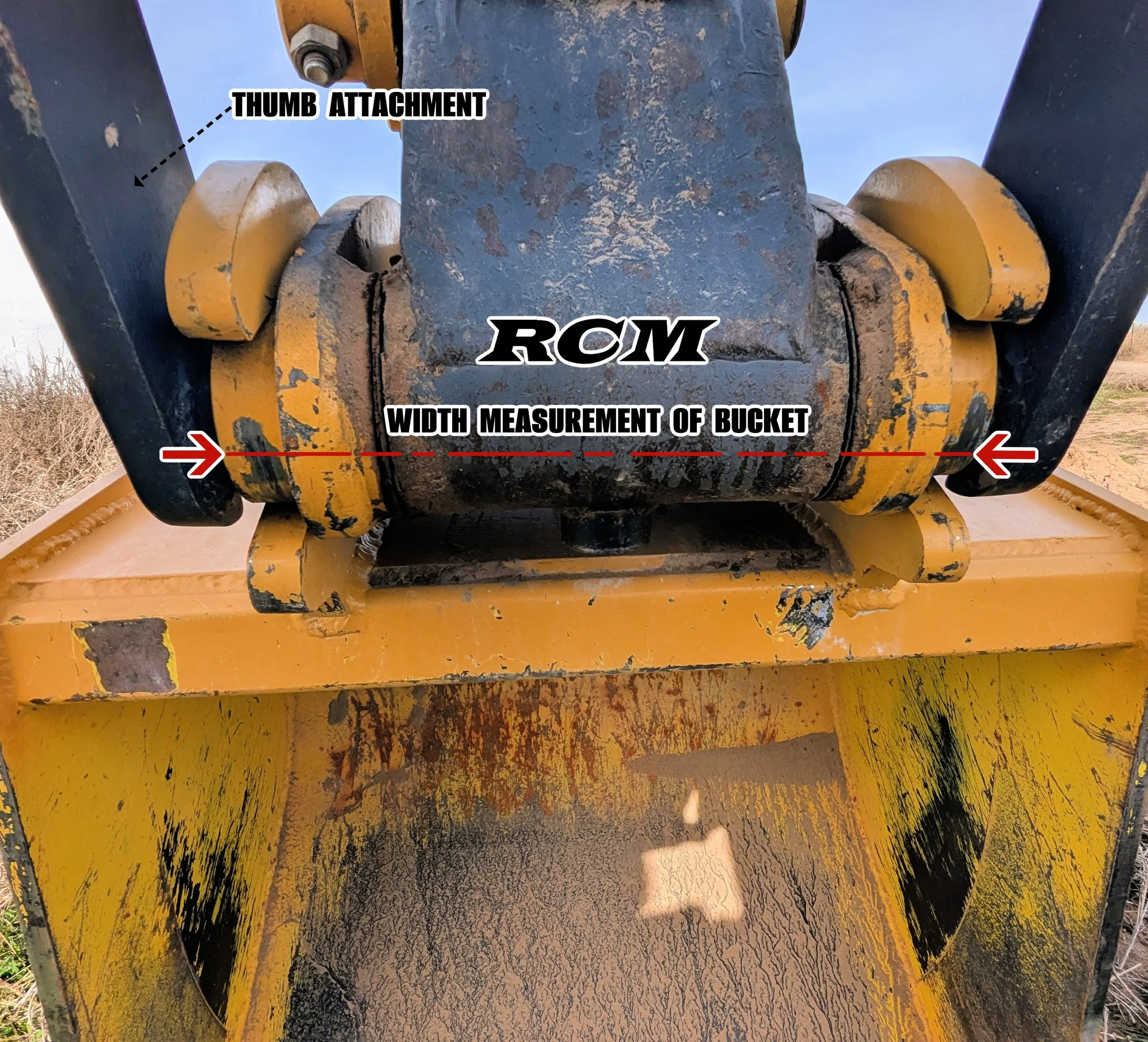 How to measure bucket width 