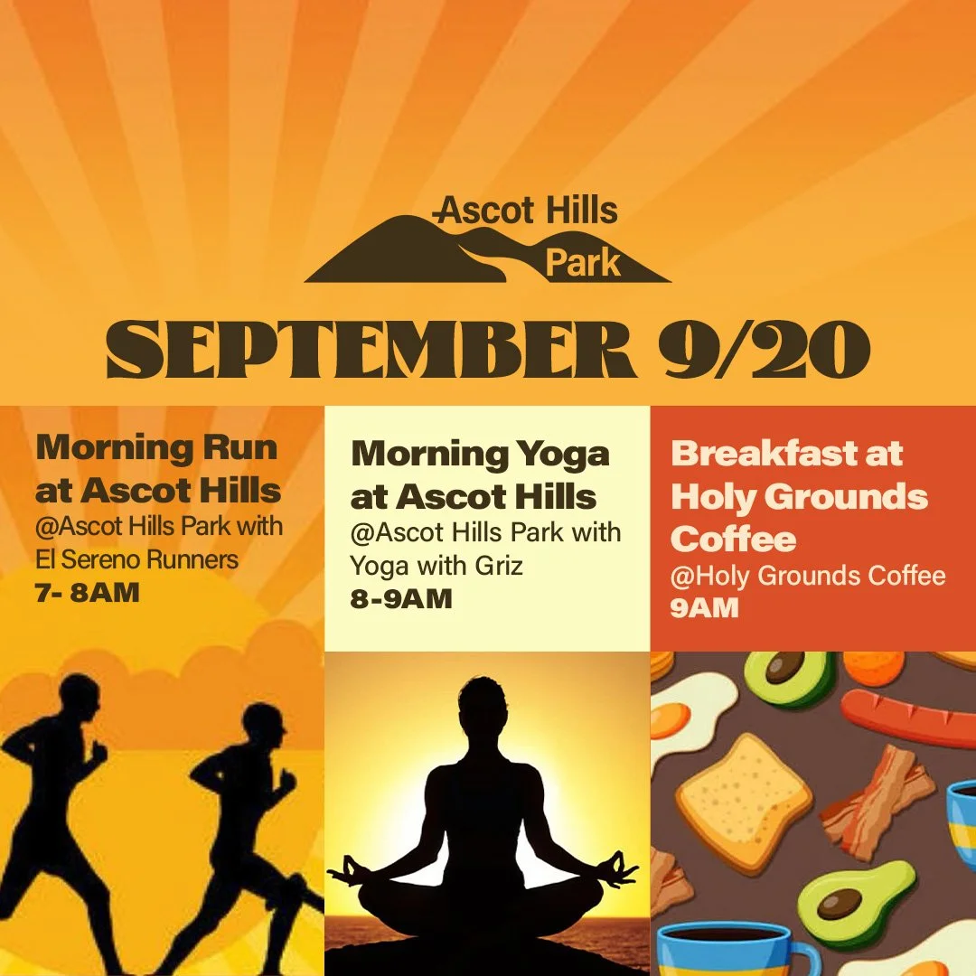 Run, Yoga and Breakfast at Ascot Hills Park 9/20 at 7AM